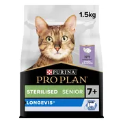 Pro Plan Kattenvoer Droog Senior 7+ Sterilised Longevis Kalkoen 1,5 kg