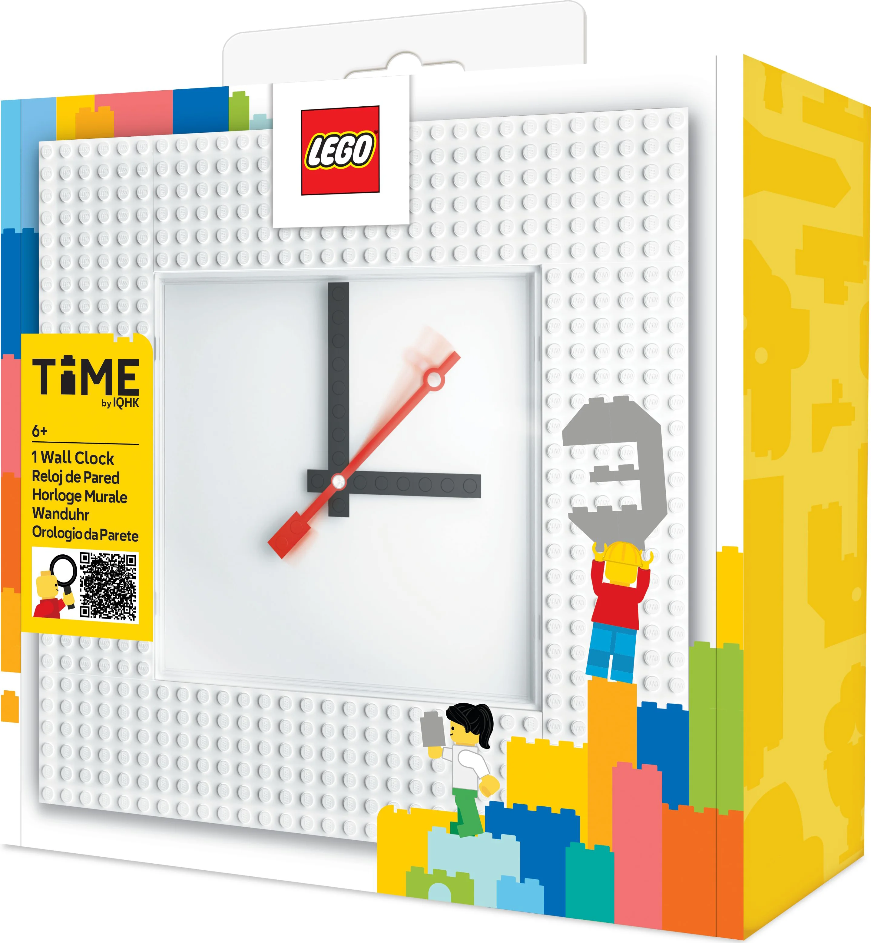LEGO Wandklok MOC (My Own Creation) - wit