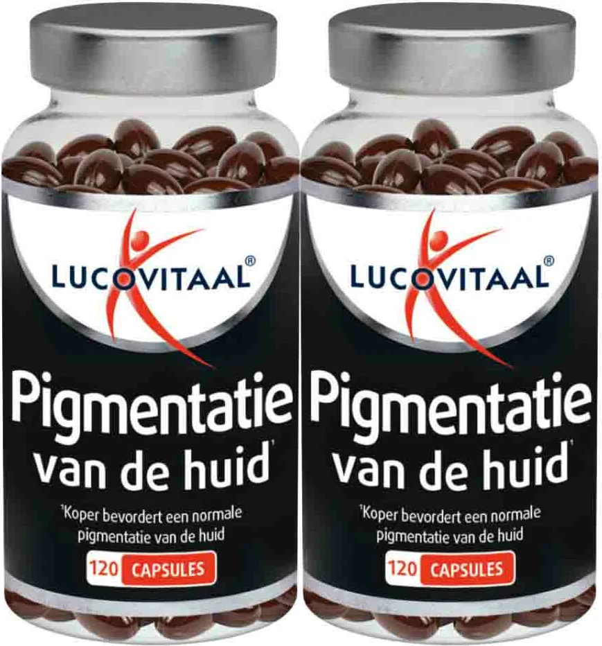 2x Lucovitaal Pigmentatie van de Huid 120 capsules
