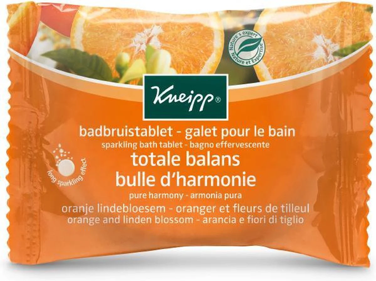 Kneipp Badbruistablet Oranje Lindebloesem 80GR
