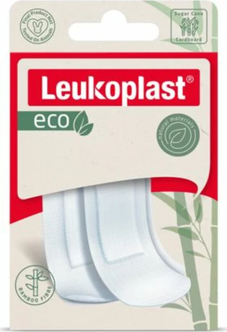 2x Leukoplast Eco Pleisters 12 x (19x72mm) en 8 x (38x72mm) 20 stuks
