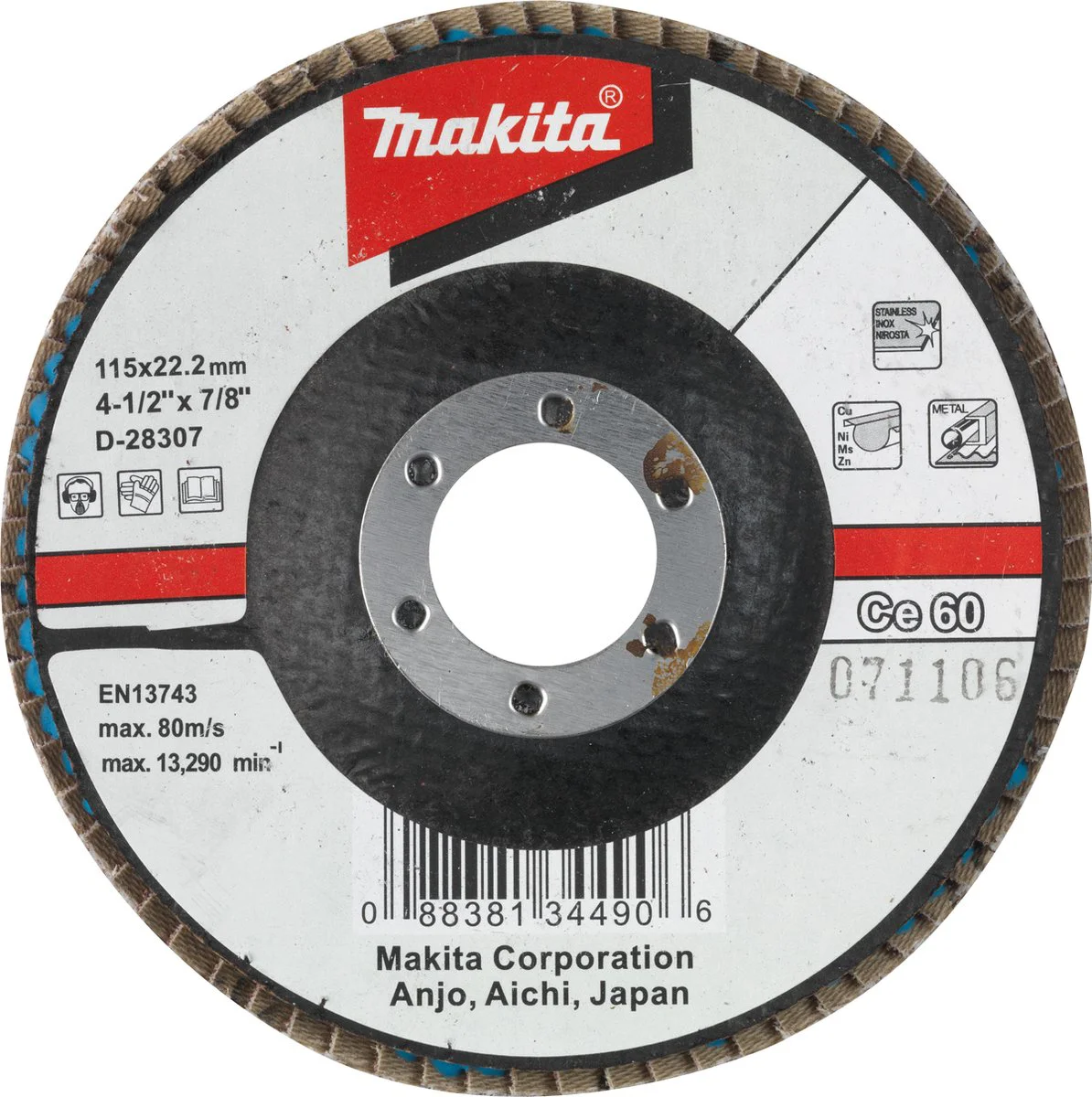 Makita D-28313 Lamellenschuurschijf Ce80 | 115mm