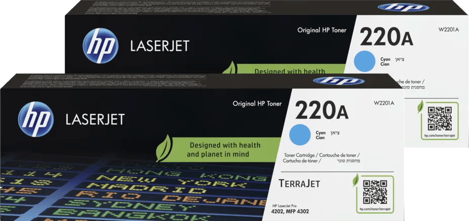 HP 220A LaserJet Toner Cyaan (2 stuks)