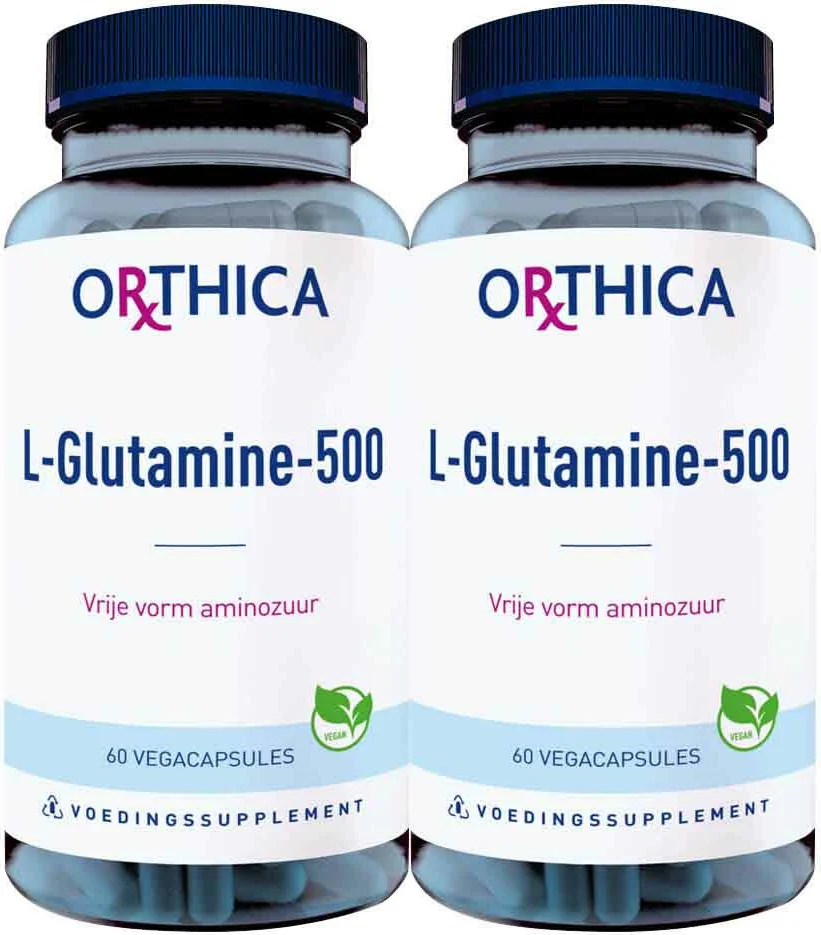 2x Orthica L-Glutamine-500 60 capsules