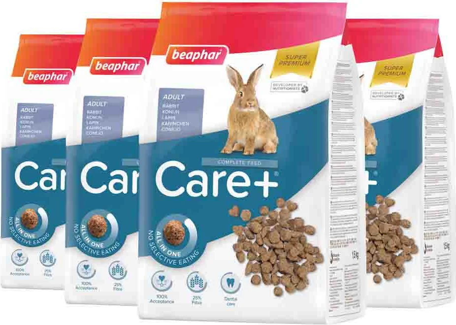 4x Beaphar Care+ Konijn Adult 1,5 kg