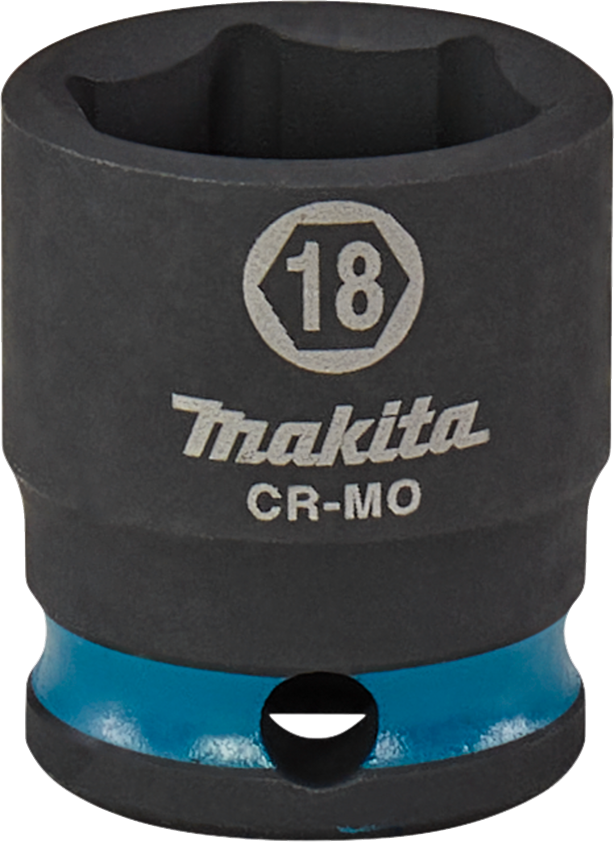 Makita E-15992 Impact Black Krachtdop 3/8" kort | 18 mm
