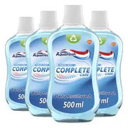 4x Aquafresh Mondwater Complete Care 500 ml