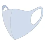 Mondkapje Blauw One Size - Uitwasbaar