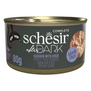 12x Schesir After Dark Bouillon Kip & Eend 80 gr