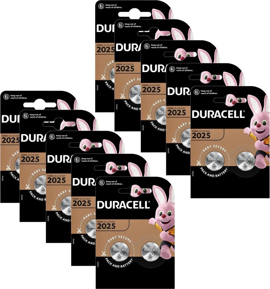 10x Duracell Knoopcel Batterijen Specialties 2025 2 stuks
