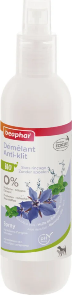 3x Beaphar Bio Anti-klit Spray 200 ml