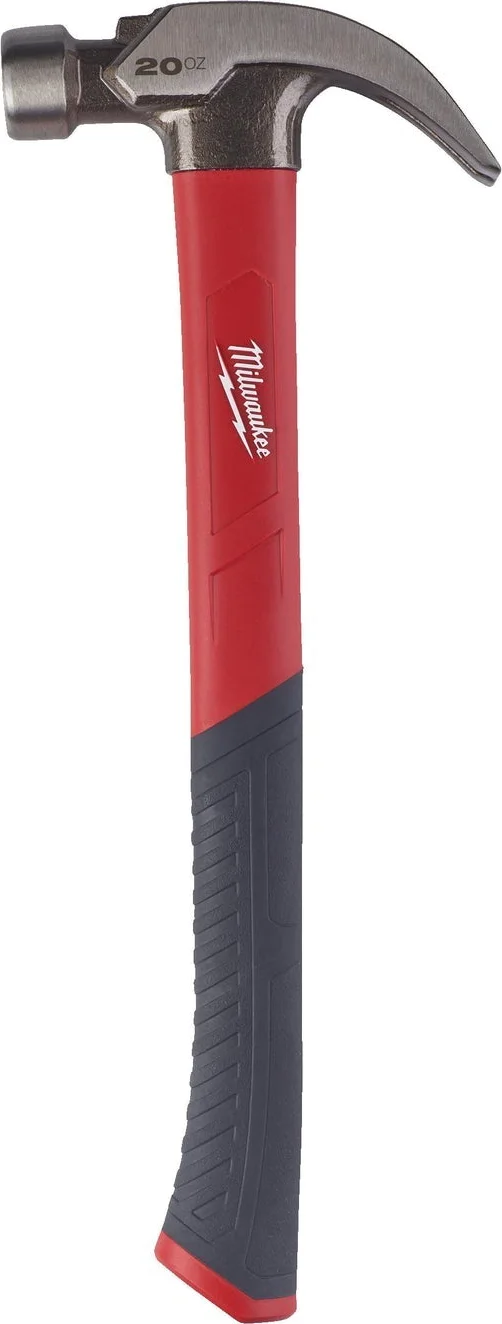 Milwaukee Glasvezel Gebogen Klauwhamer 570g - 4932478658