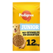 Pedigree Junior Hondenbrokken Gevogelte en Groenten 12 kg