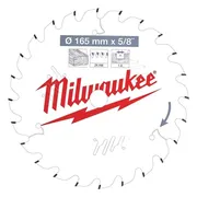 Milwaukee Cirkelzaagblad voor Hout | Ø 165mm Asgat 15,87mm 24T - 4932471311