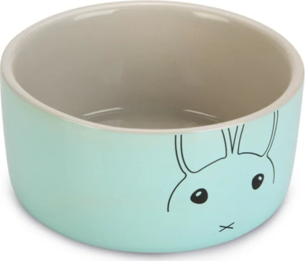 Beeztees Konijnenbakje Joela Keramiek Grijs - Mint 12 cm