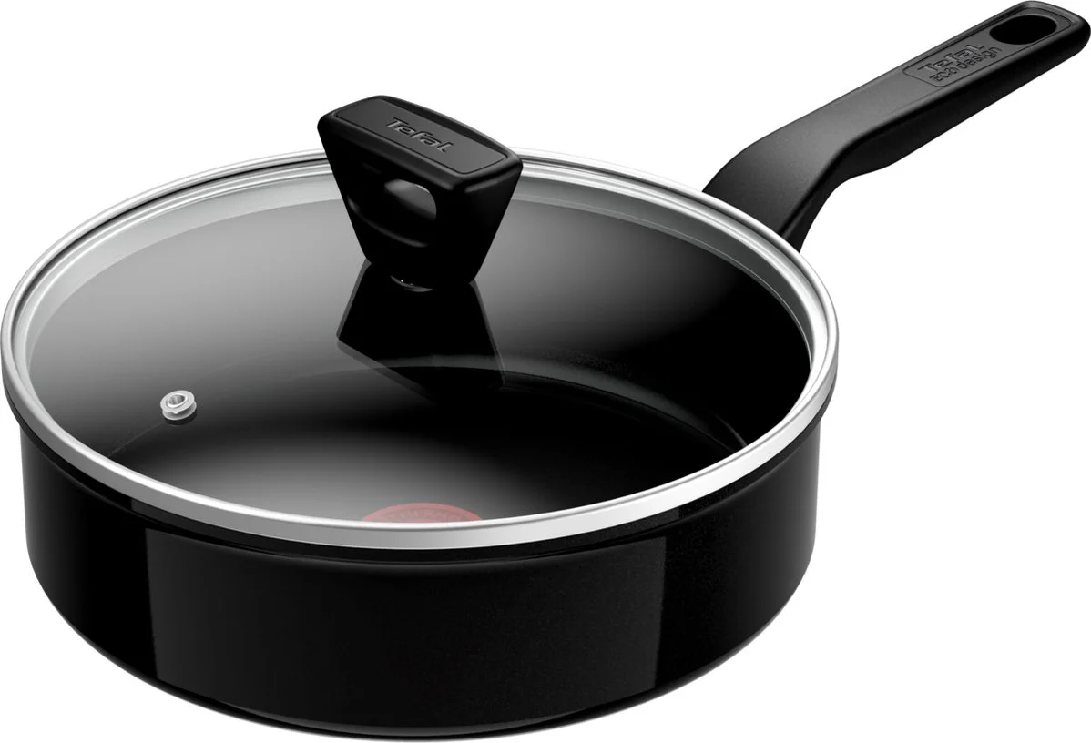 Tefal Renew Black Keramische Hapjespan 24 cm + deksel