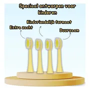 DeKinderTandenborstel Opzetborstel Pack Geel 4ST