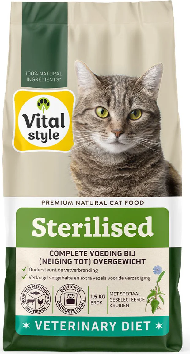 Vitalstyle Sterilised Kattenvoer 1,5 kg