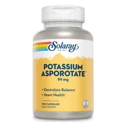 Solaray Potassium Asporotate 99mg Capsules 100CP