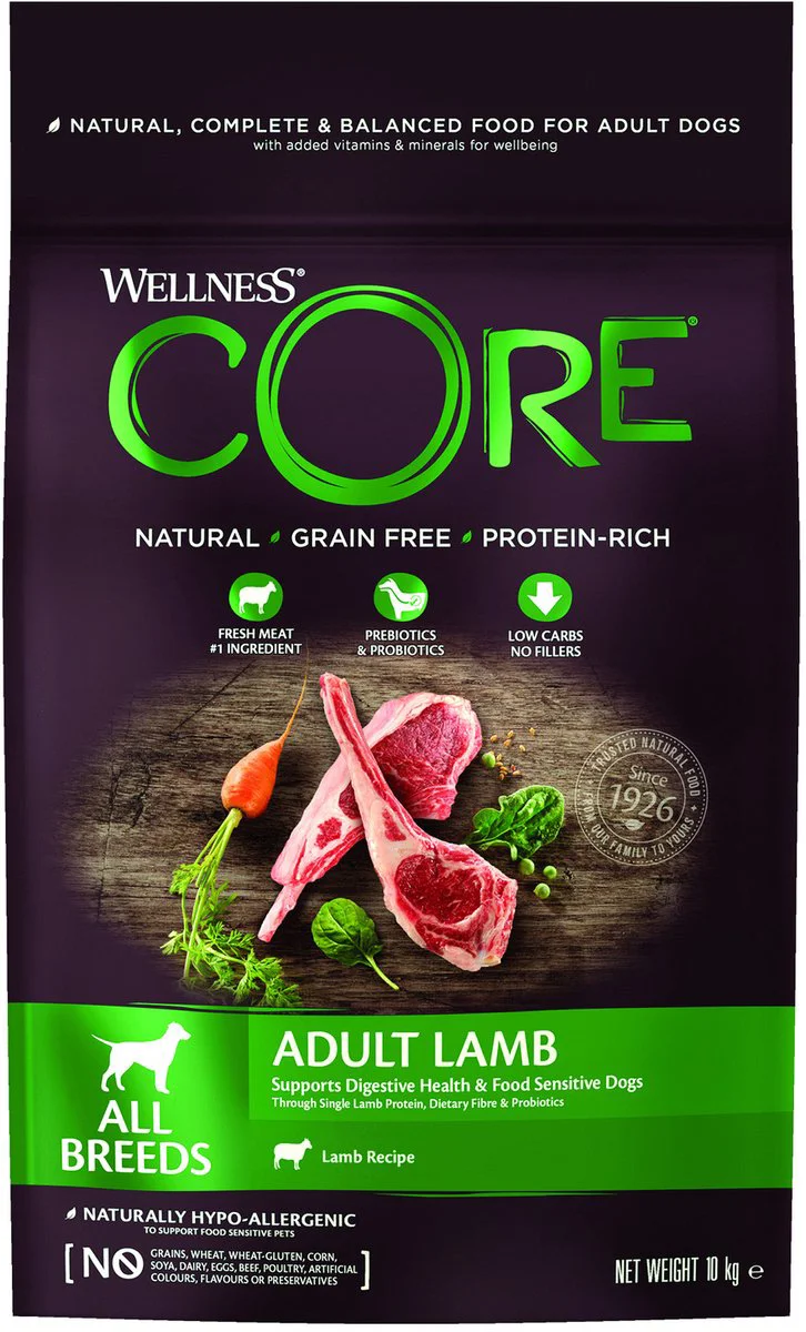 Wellness Core Hondenvoer Lam 10 kg