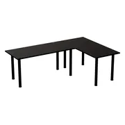 GAME HERO® Saint Hoekbureau Gaming Rechts - Gaming Bureau Met LED Verlichting - USB Hub - 185 x 120 cm - Zwart