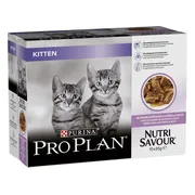 Pro Plan Kattenvoer Nat Junior Nutrisavour Kalkoen 10 x 85 gr