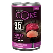 Wellness Core Hondenvoer Blik Kalkoen - Geit - Zoete Aardappel 400 gr