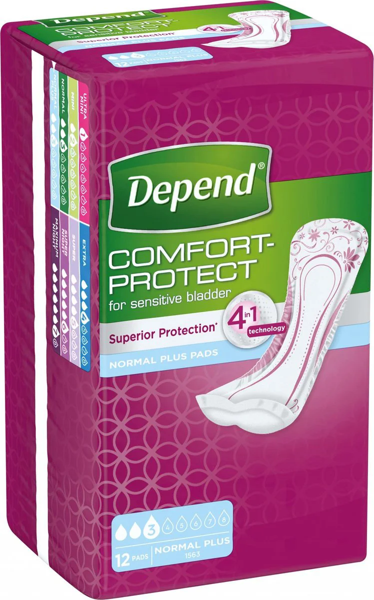 Depend Pads Normal Plus 12ST
