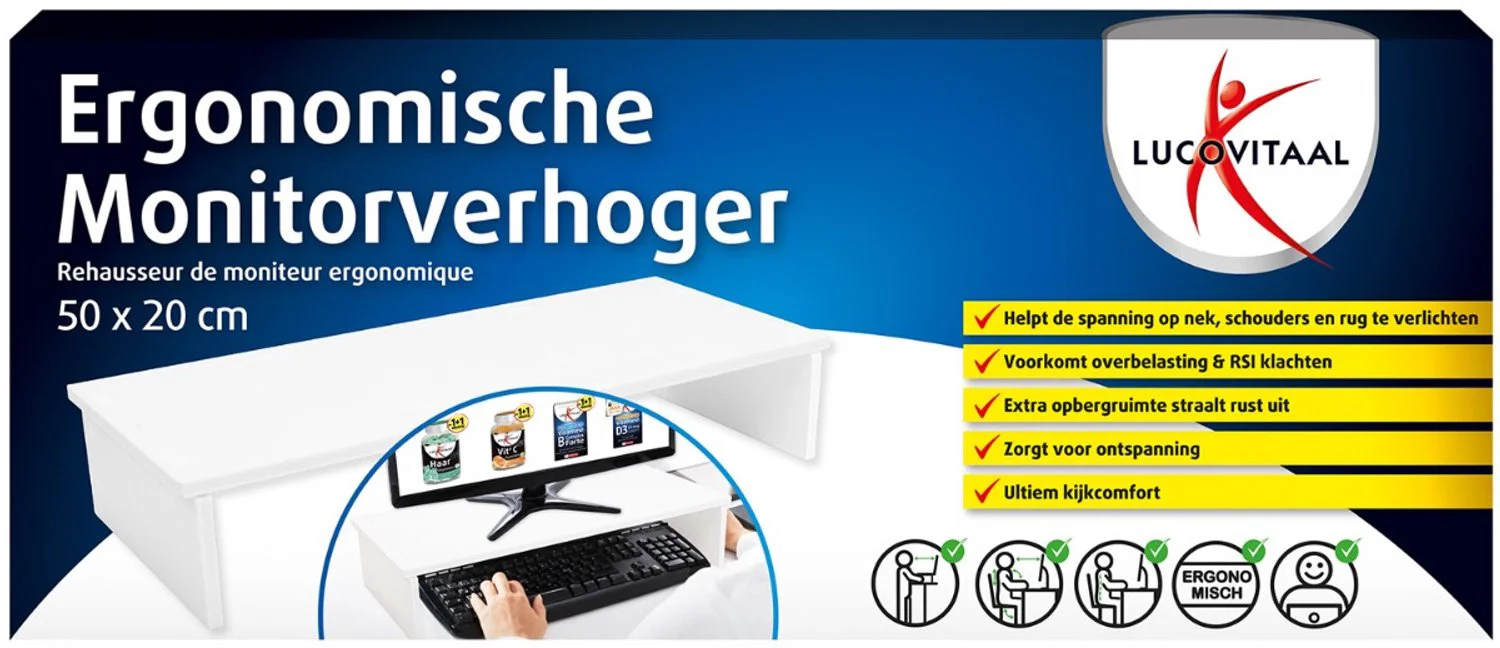Lucovitaal Ergonomische Monitorverhoger