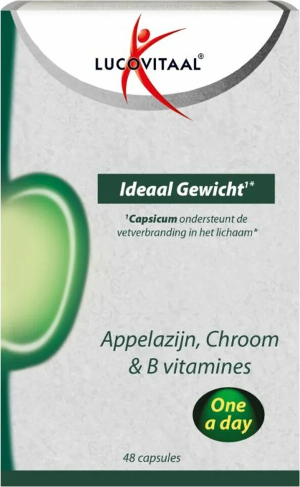 2x Lucovitaal Appelazijn, Chroom & B vitamines Ideaal Gewicht 48 capsules