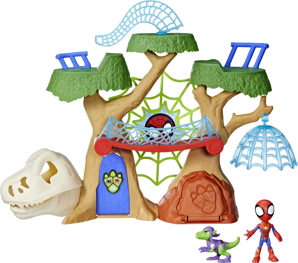 Spidey en vrienden | Dino Webs-speelset | Inclusief web- en dinosaurusaccessoires