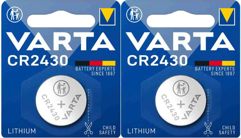 2x Varta Lithium Coin CR2430 Blister