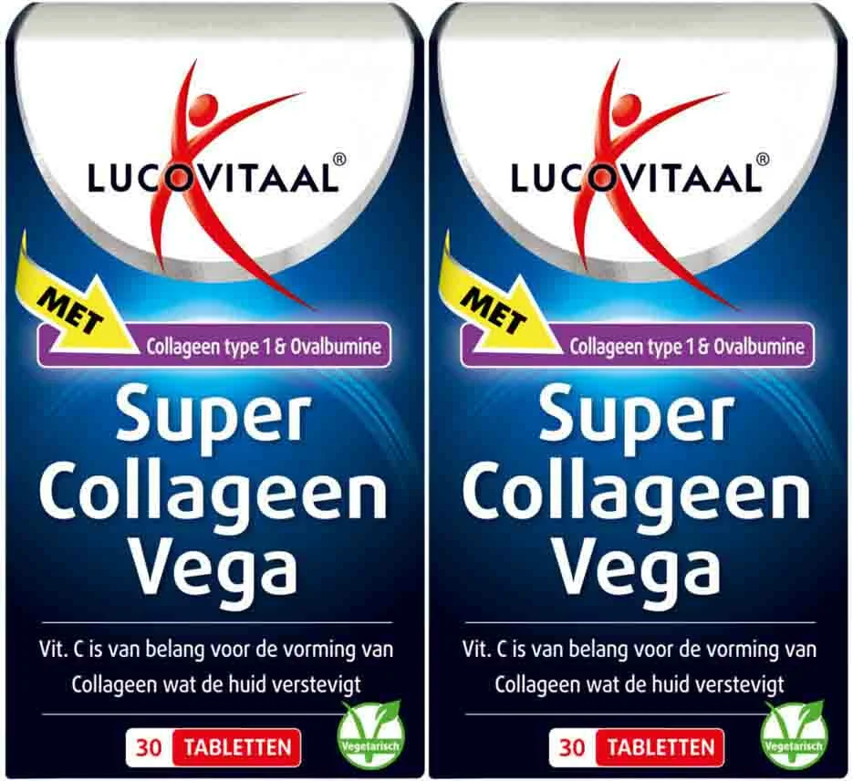 2x Lucovitaal Collageen Vega Super 30 tabletten
