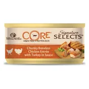 Wellness Core Kattenvoer Signature Selects Chunky Kip - Kalkoen 79 gr
