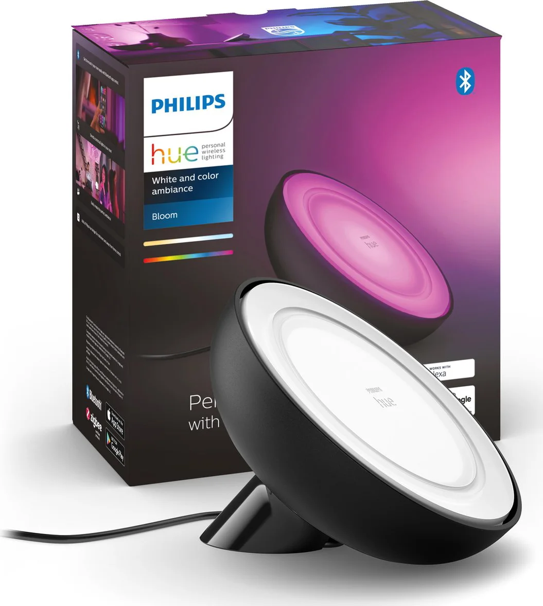 Philips Hue Bloom tafellamp White & Color Zwart