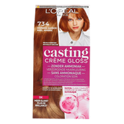 L'Oréal Casting Crème Gloss Semi-Permanente Haarkleuring 734 Midden Goud Koperblond