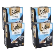 4x Sheba Mini Filets Adult Kattenvoer Natvoer Vis Selectie Maaltijdzakjes 12 x 85 gr