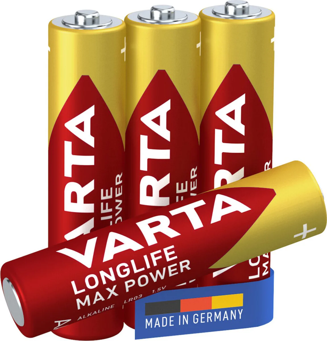 2x Varta Longlife Max Power Alkaline Batterijen AAA 4 stuks