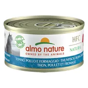 48x Almo Nature HFC Natural Kattenvoer Nat Tonijn & Kip & Kaas 70 gr
