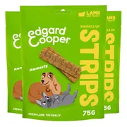 3x Edgard & Cooper Adult Strips Lam & Kalkoen 75 gr