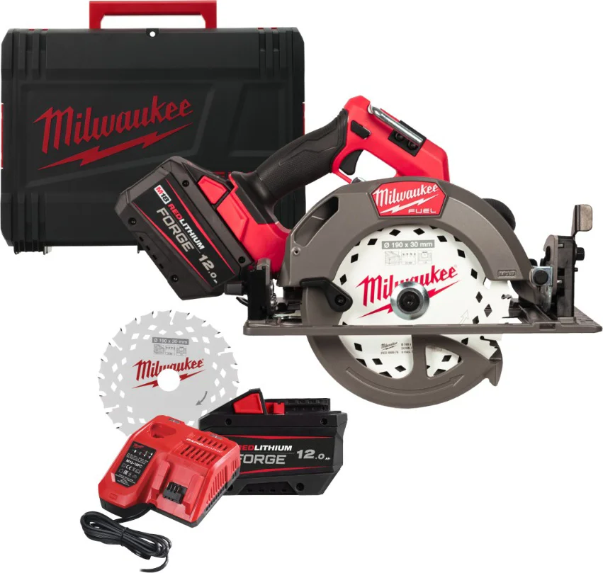 Milwaukee M18 FUEL™ FCS66GR3-121C Accu cirkelzaag 190mm 18V 12.0Ah in koffer - 4933493492