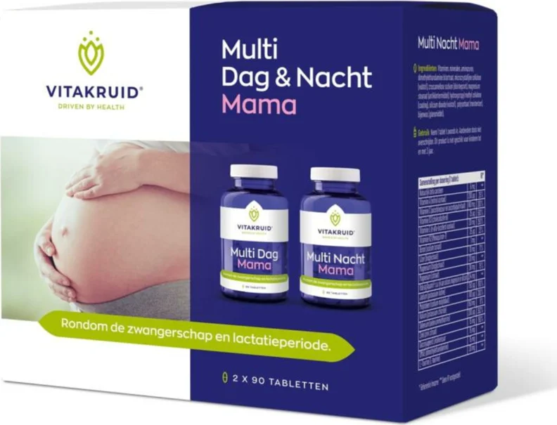 Vitakruid Multi Dag & Nacht Mama 180 tabletten