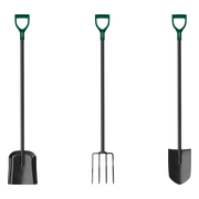 PARKSIDE Tuingereedschapset, 3-delig, spade, schep & hark