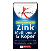 Lucovitaal Zink Methionine & Koper 60 tabletten
