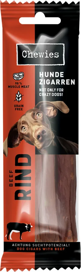10x Chewies Hondensigaar Rund 75 gr