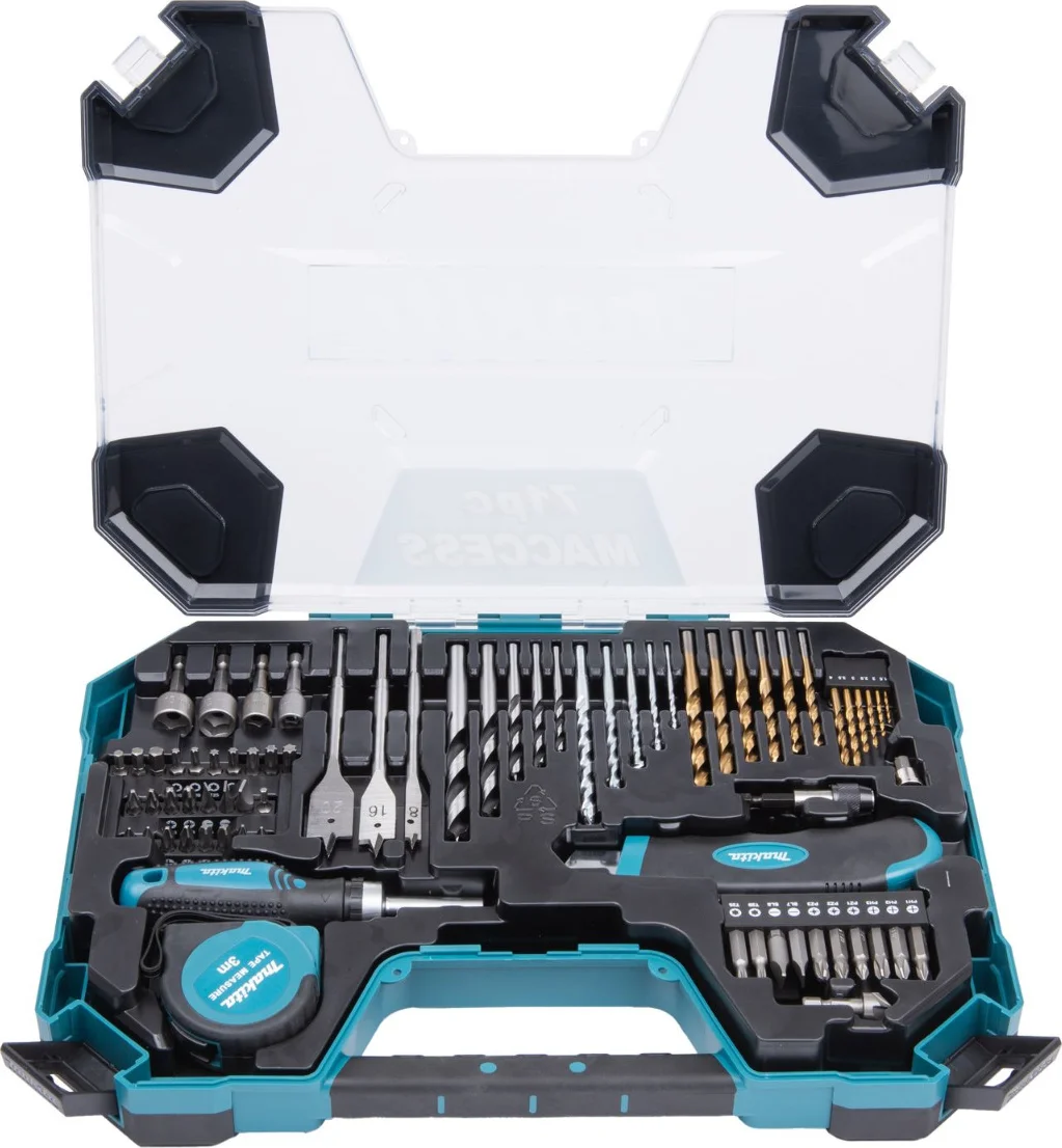 Makita E-22589 Boor- en schroefbitset 71-delig in koffer
