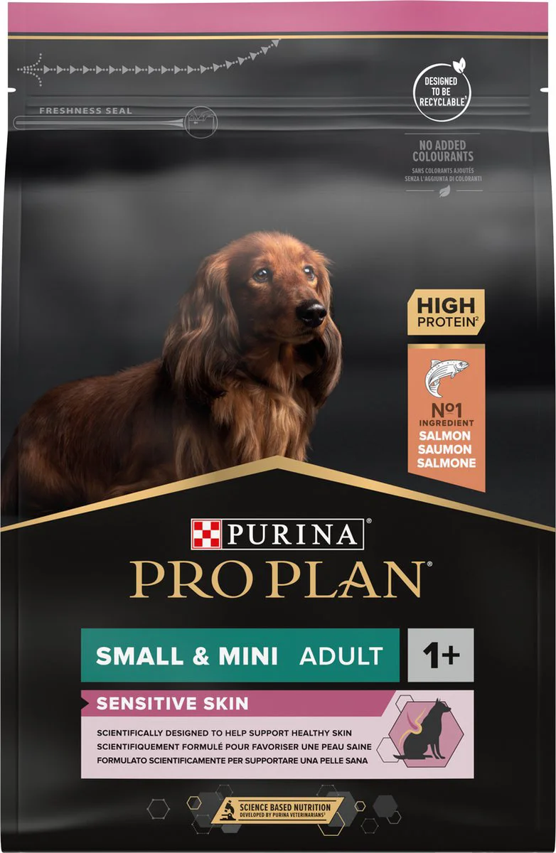 Pro Plan Hondenvoer Droog Adult Small & Mini Sensitive Skin Zalm 3 kg