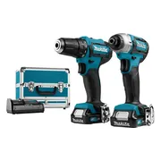 Makita CLX224SAX1 Accu combiset 2-delig (DF333 + TD110) 12V Max 2.0Ah in aluminium koffer