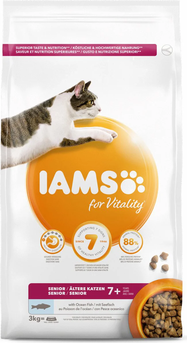IAMS Kat Senior Oceaanvis 3 kg