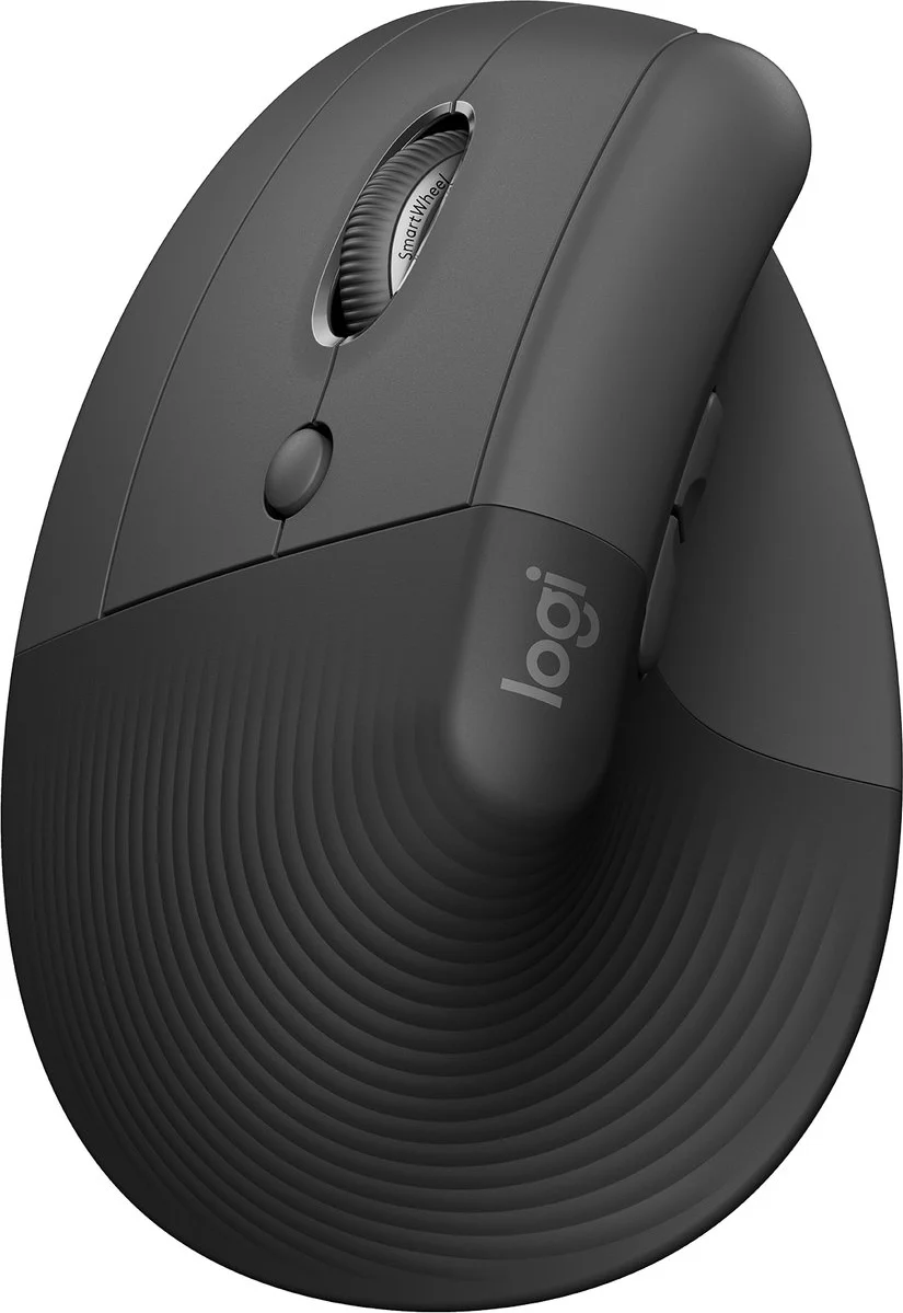 Logitech Lift Verticale Ergonomische Muis Linkshandig Zwart
